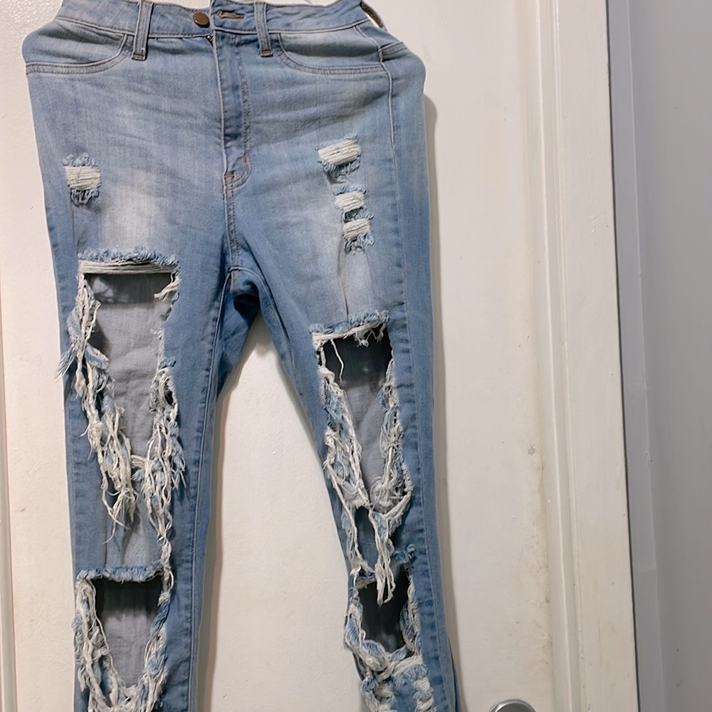 Affordable Fashion Nova Ripped Skinny Jeans
